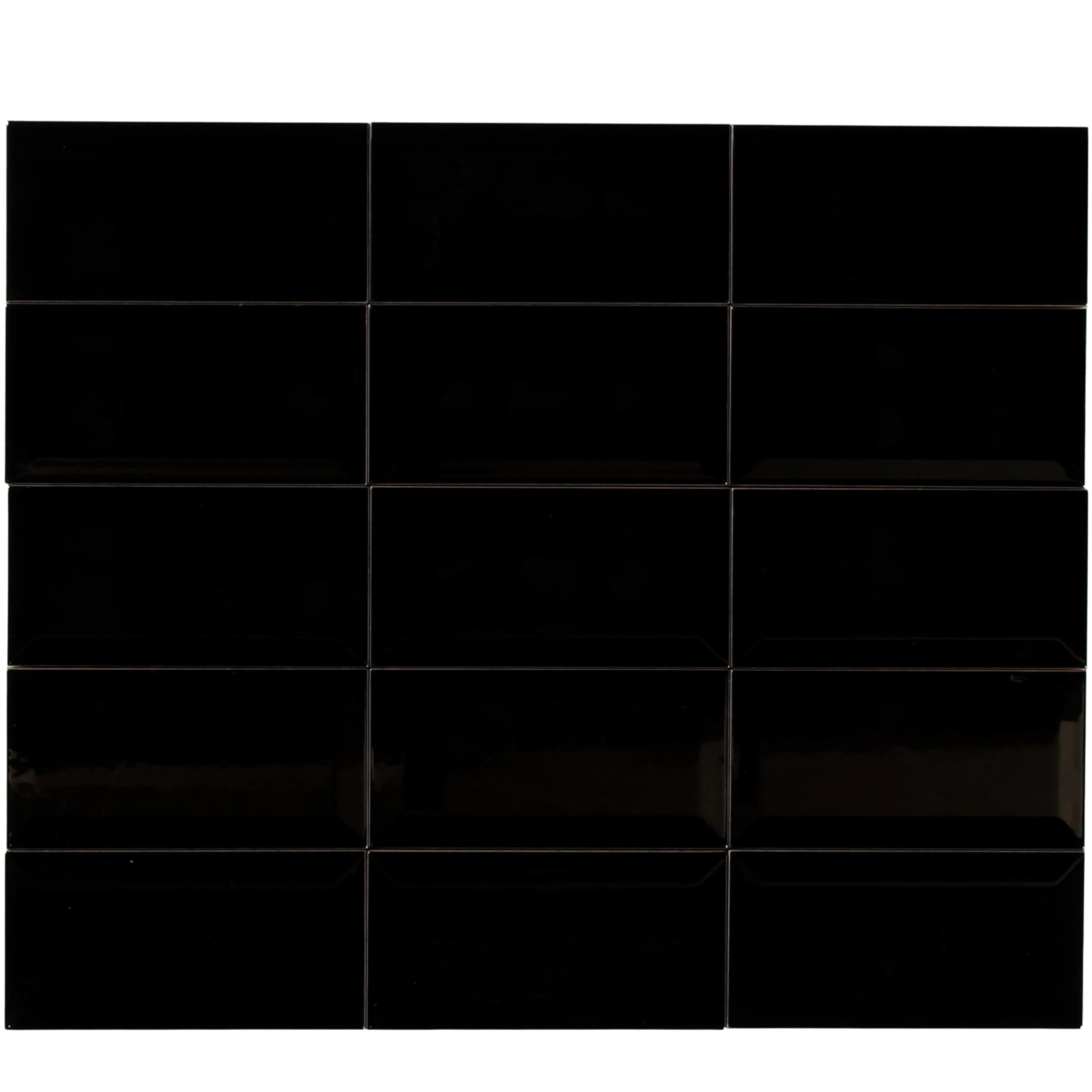 Black Gloss Subway Bevelled - Image 3