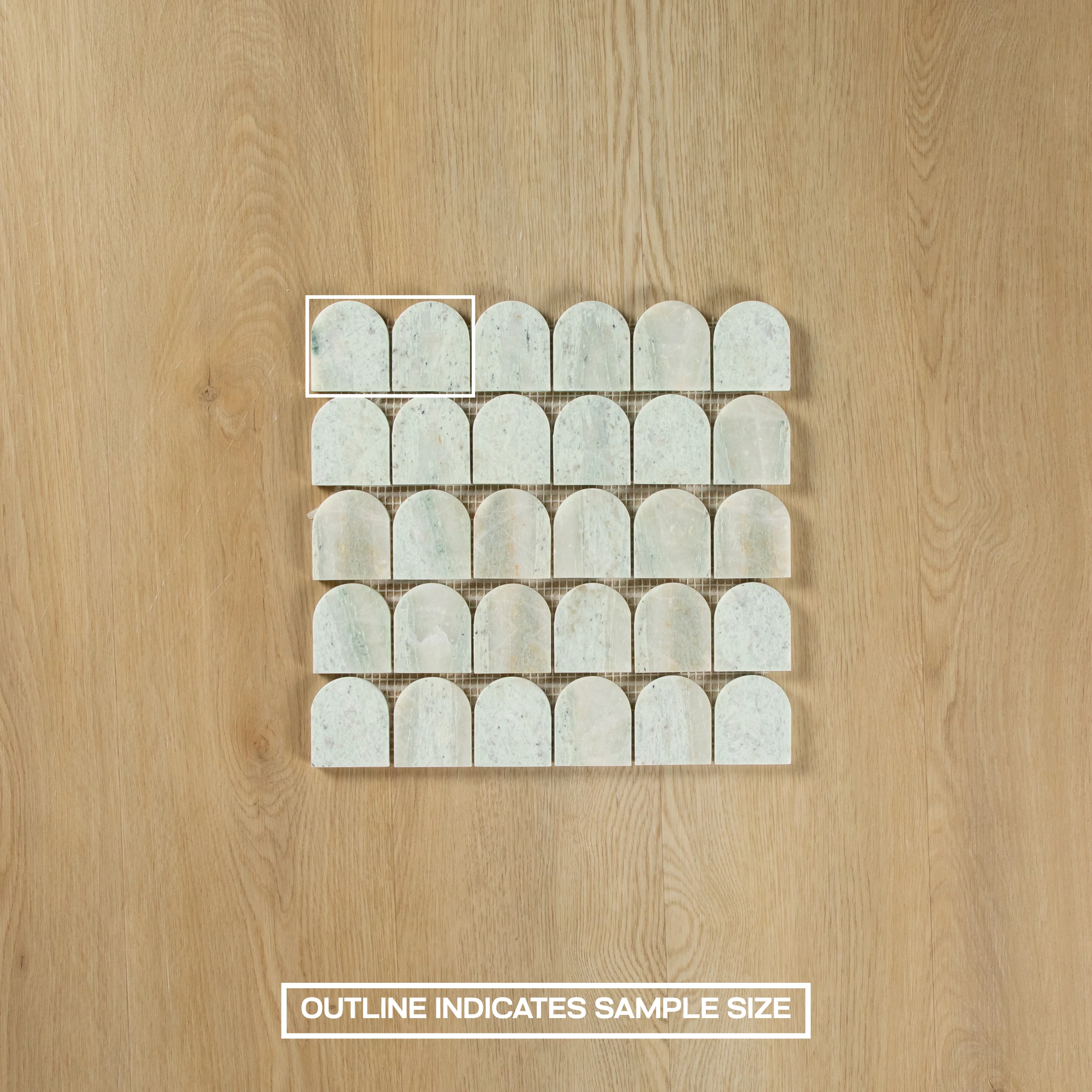 Mini Arch Mosaic Ming Green - Image 4