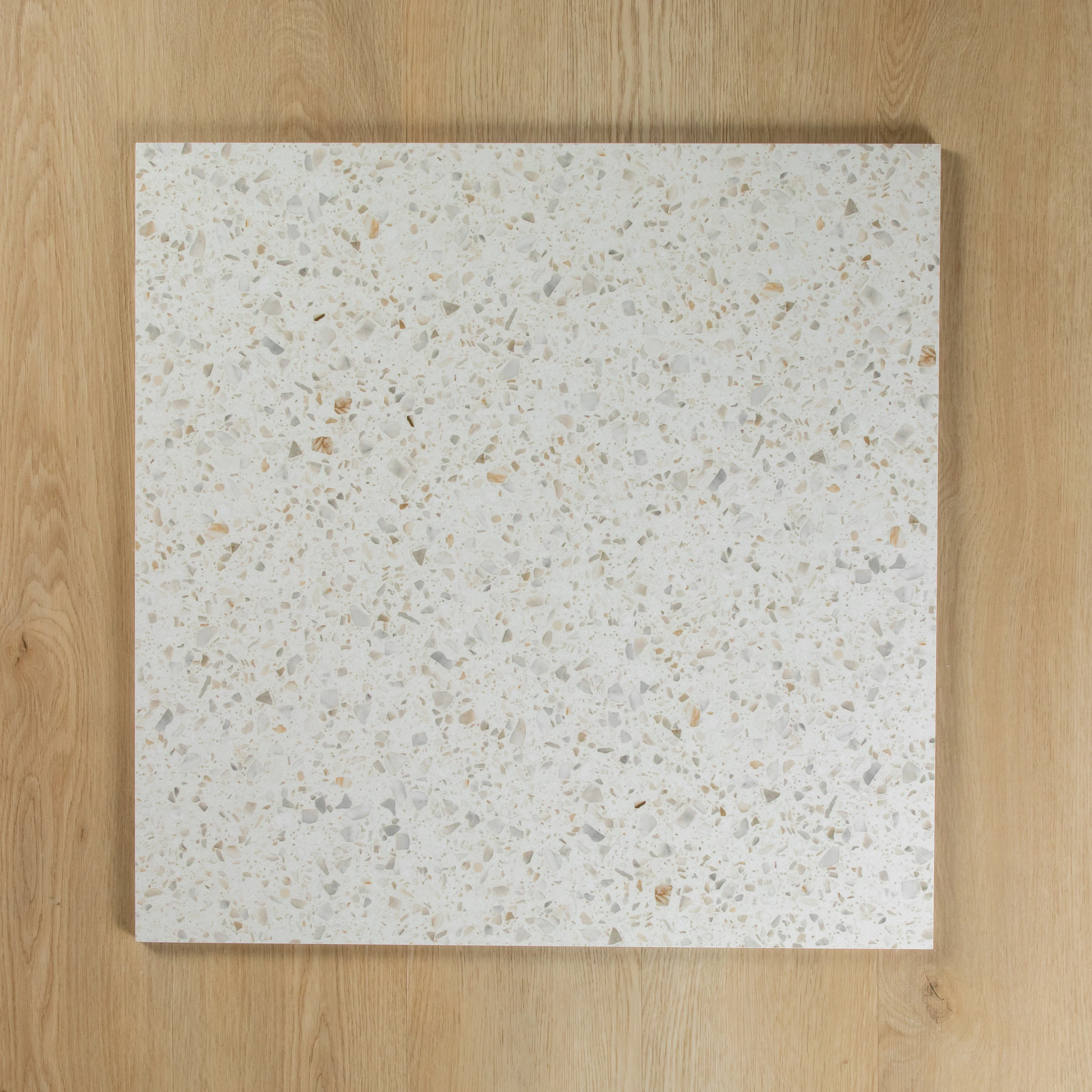 Terrazzo Carving Warm White Matte - Image 5