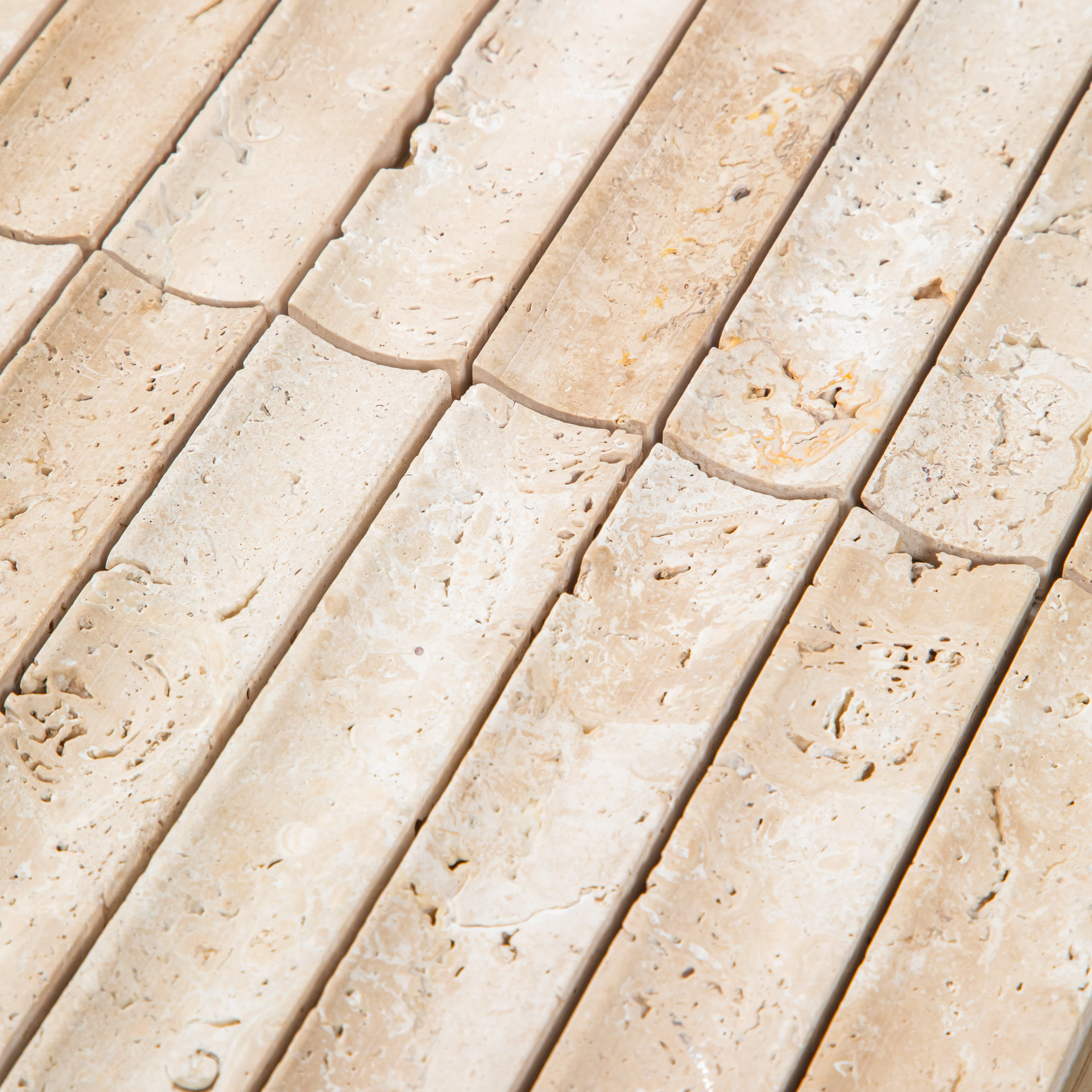 Travertine Concave Kit Kat Mosaic - Image 6
