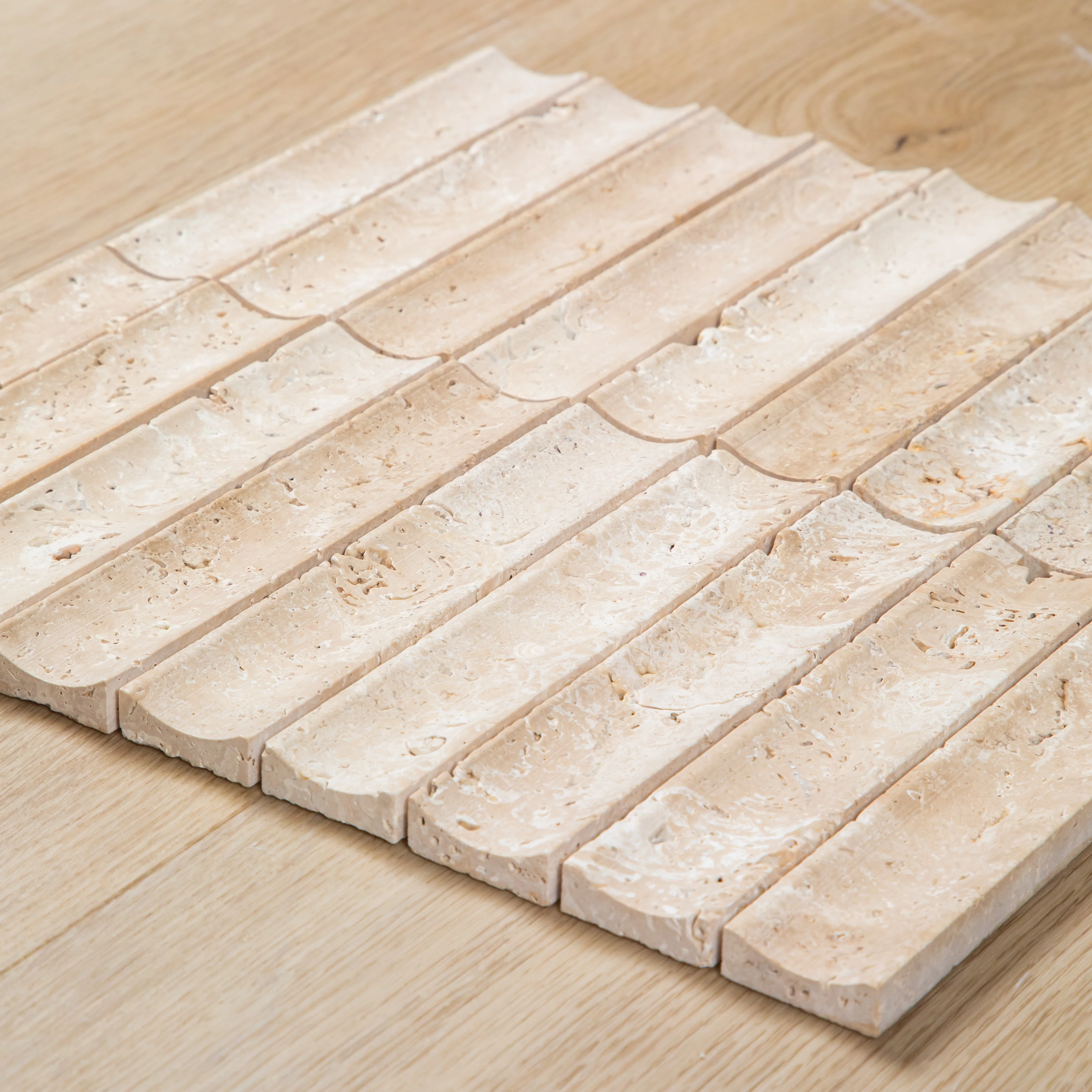 Travertine Concave Kit Kat Mosaic - Image 9