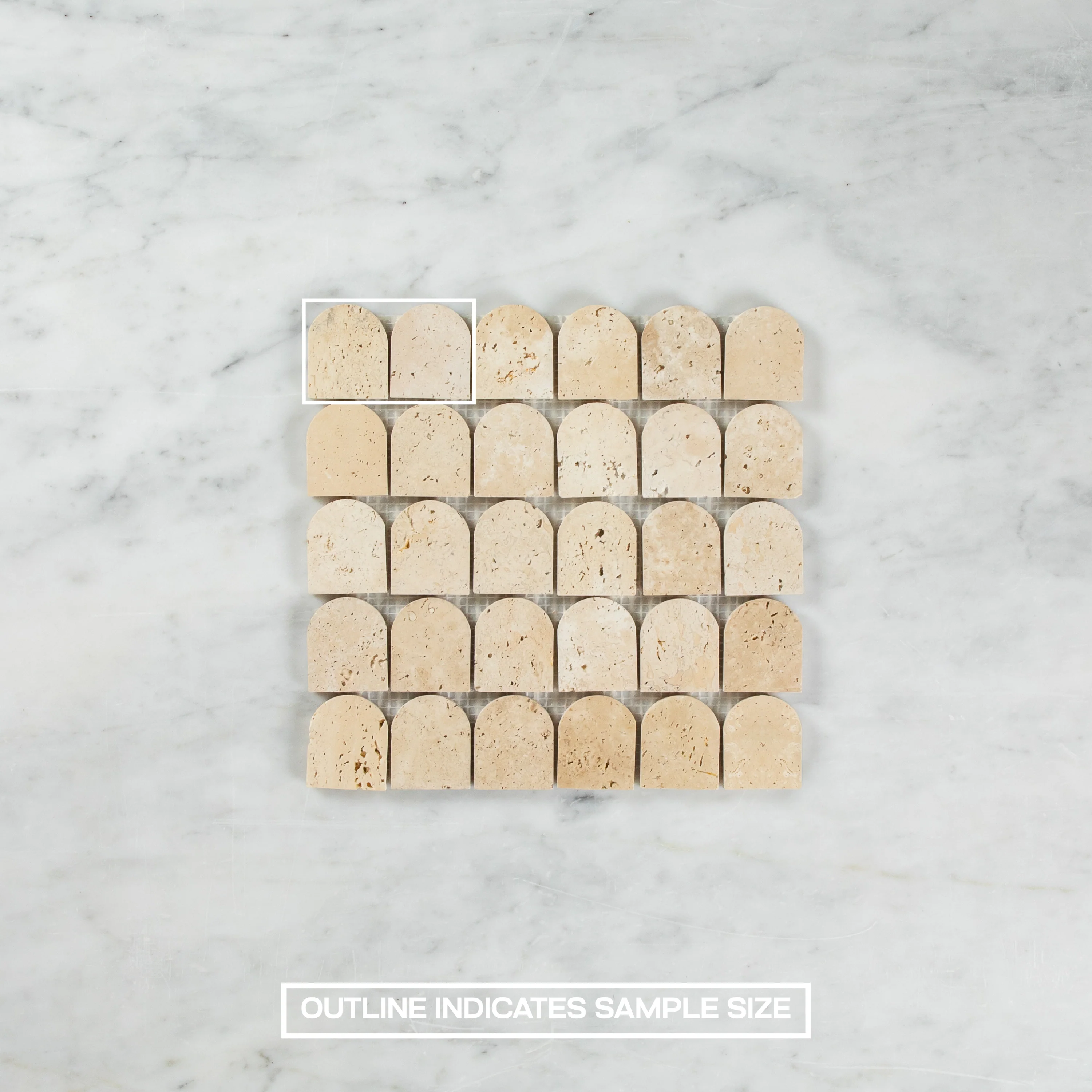 Mini Arch Mosaic Travertine - Image 4