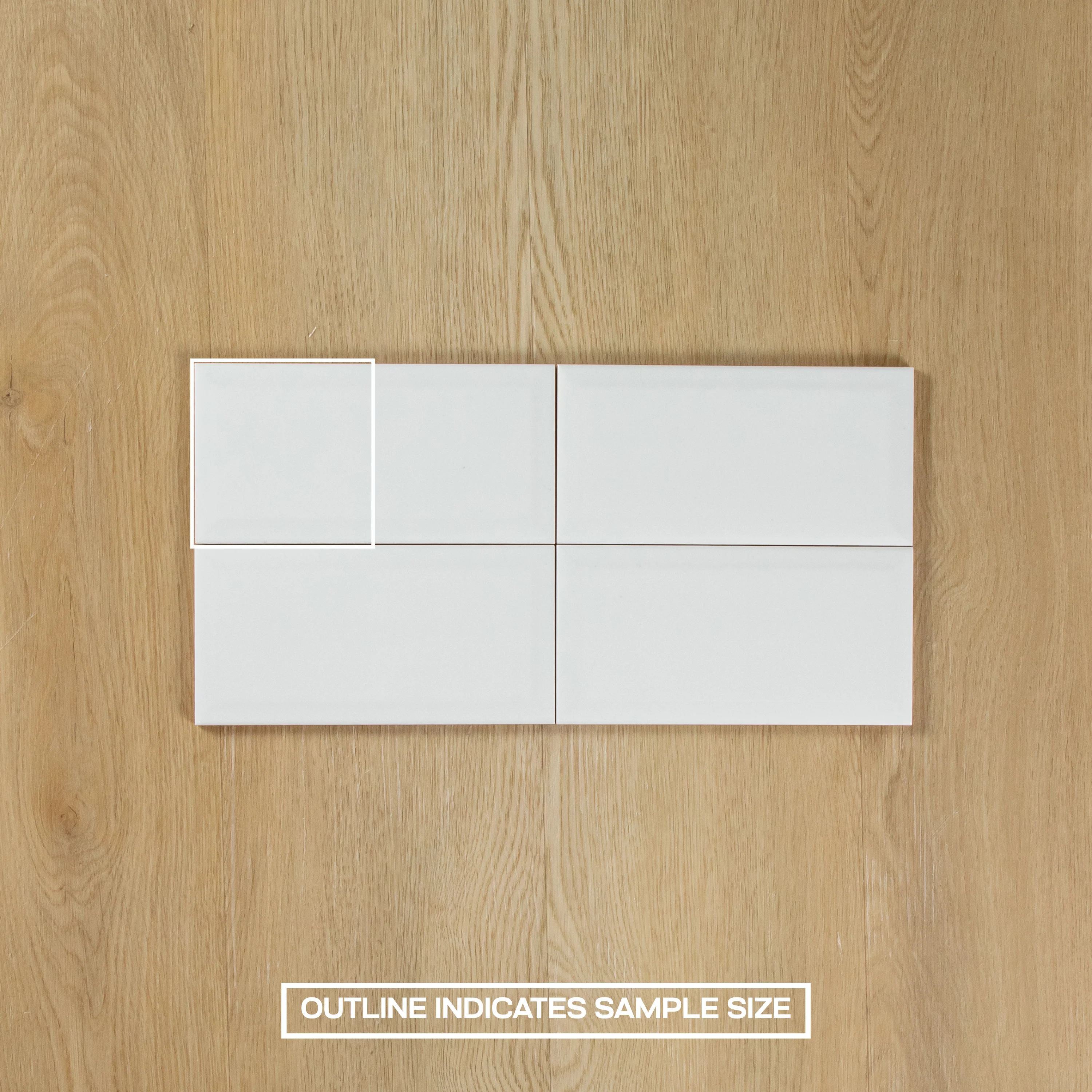 White Gloss Subway Bevelled - Image 4
