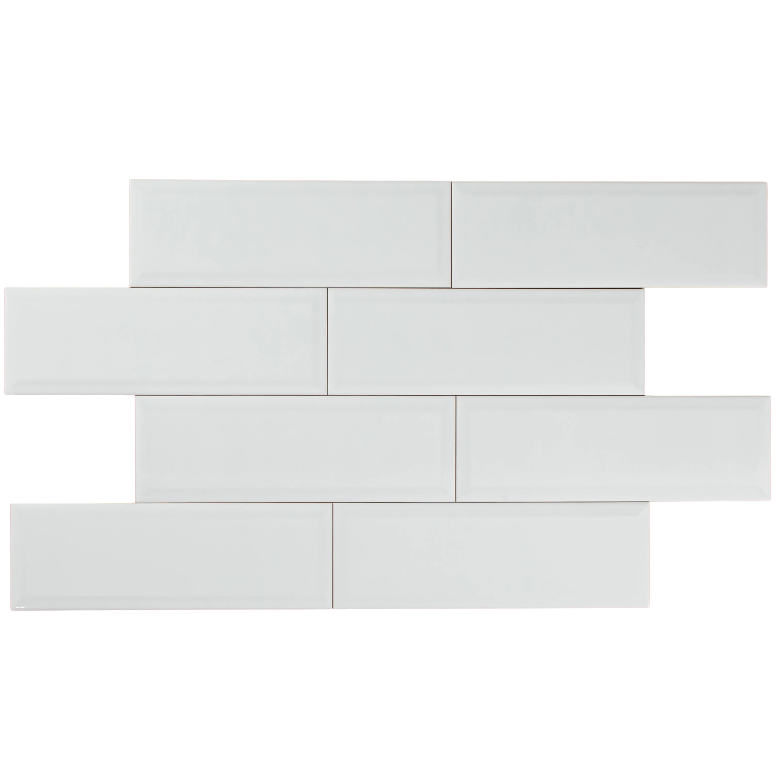White Gloss Subway Bevelled - Image 3