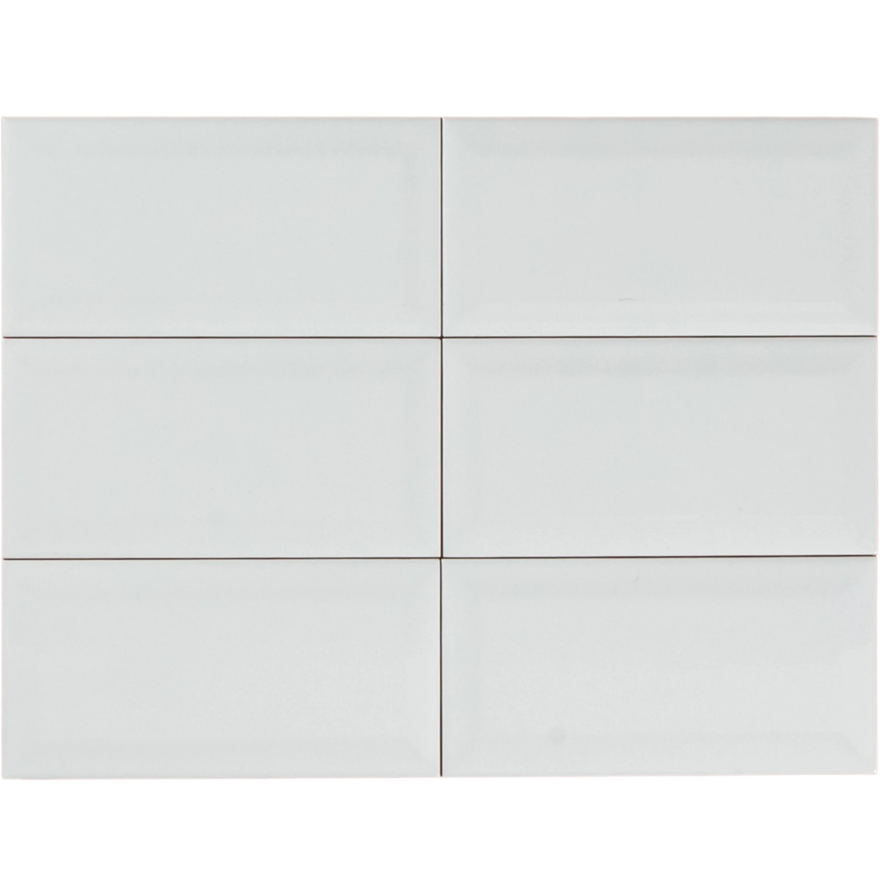 White Gloss Subway Bevelled - Image 3